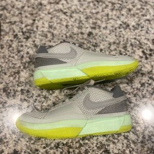 Nike Kids Gray and Yellow Sneakers